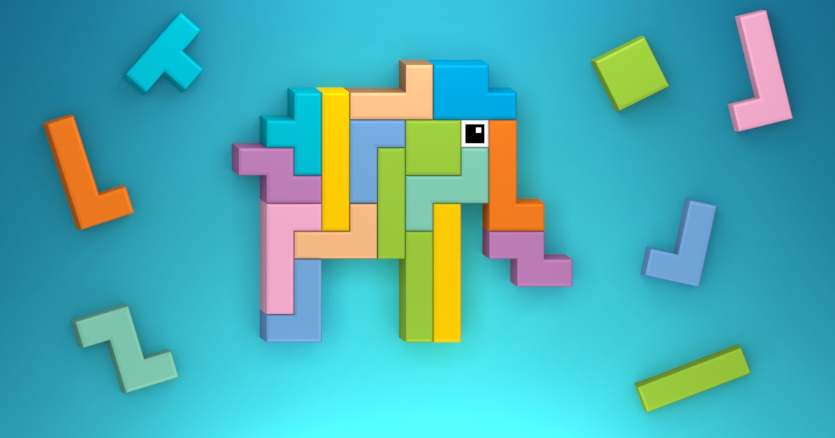 Kare Blok Bilmece: Tangram