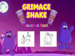 Grimace Shake Boyama